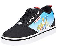 Heelys Unisex Kids Pro 20 Prints (Hes10395) Wheeled Heel Shoe, Black Cyan Multi, 2 UK
