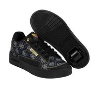 Heelys Unisex Kids Rezerve Low Sneaker, Black Grey Gold, 3 UK Child