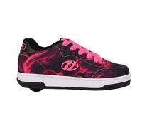 Heelys Unisex Kids Sleek Wheeled Shoe, Black Neon Pink, 13 UK