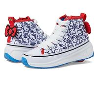 Heelys Veloz Chi Hello Kitty (Little Big Kid/Adult) Wheeled Heel Shoe, White/Black/Red/Olympic Yellow, 5.5 UK Child