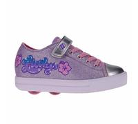 Heelys X2 Kids' Snazzy X2 Wheeled Skate Shoe, Lavender/Pink/Silver, 2