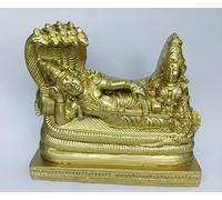HEENA HOME DECOR Sri Ranganathar/Shri Lakshmi Narayan/Vishnu Padmanabha Swamy/Lord Vishnu with Goddess Lakshmi/Vaikunda Perumal 10 cm Height