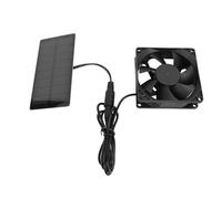 HEEPDD 0.8W Solar Panel Exhaust Fan Polycrystalline Silicon Quiet DC Ventilation Fan for Tent Boat Camping Vehicle with Design