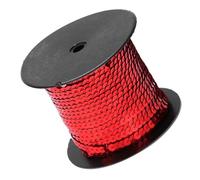 HEEPDD 1 Roll Sequin String Flat Sequin Trim Ribbon 100 Yards 6mm Wide Gold Silver Vibrant Shades for Wedding Costume DIY Party Decorations Lightweight Flexible Easy Sew Sparkle Festive (#2)