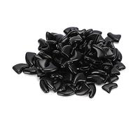 HEEPDD 100PCS Cat Nail Caps, PVC Soft Pet Dog Nail Claws with 5 Adhesive Glue Anti Scratch Caps for Cat Kitten Dog Puppy Black and Transparent Color (Black)