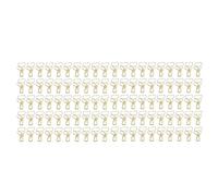 HEEPDD 100pcs Clips Gold, Paper Clips with Strong Clamping for Office School Use 100pcs Gold, Metal Iron Mini Nan Office and School Supplies