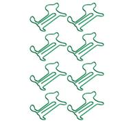 HEEPDD 100Pcs Cute Animal Shape Paper Clamp/Holder for Long Term Use, Bright Surface, Suitable for Paper Craft Projects Such As Scrapbooking (Green)