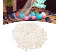 HEEPDD 10M Fish Thread Beads, DIY Decoration Pearls Chain with Cut-to-Length Design, for Wedding Party Home Office Flower Arrangement (Beige)