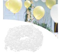 HEEPDD 10M Fish Thread Beads, DIY Decoration Pearls Chain with Cut-to-Length Design, for Wedding Party Home Office Flower Arrangement (White)