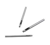 HEEPDD 10pcs Steel Hollow Punch Leather Tool Set for Clean Holes in Leather Plastic Rubber, Punching for Clean Holes in Plastic Rubber, with 10 Sizes for Leathercraft Belts