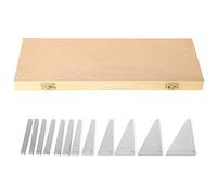 HEEPDD 12PCS Angle Blocks, Manganese Steel Machinist Angle Plates for Calibration Inspection, 1° to 30° Measurement for Tooling and Metalwork (12 piece set)