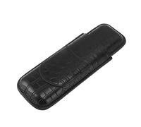 HEEPDD 2 Finger Cigar Case, Cases Box Faux Leather Frosting Process Lightweight Portable with Cutter Pocket Design for Travel Business Office 2 Finger Cigar Case, Holder Storage