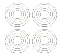 HEEPDD 20 Pcs Metal Hoop Ring, 5 Sizes 2 3 4 5 6 Inch Sturdy Iron Wreath Craft Hoops with Smooth Finish, for Macrame Decorations Plant Hangers Home Decor