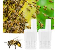 HEEPDD 20Pcs Bee Queen Cages Efficient Queen Rearing System Compact 2.6x1.2x0.4 Inch Lightweight 2.7 Ounce Design for Amateur and Professional Beekeepers in Management