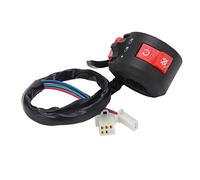 HEEPDD 22mm Left Handlebar Switch Assembly Universal Light Kill Choke Control with Electric Start for Dirt Bike ATV Pit Pro Trail Wire Plug Play ABS Housing Fits 7/8 Inch Bars Cold