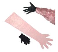 HEEPDD 24 Pairs Field Dressing Gloves Deer Hunting Gutting Gloves Veterinary Gloves Includes Arm Gloves and Nitrile Gloves Full Shoulder Length & Wrist Length Gloves