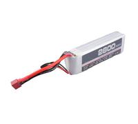 HEEPDD 2600mAh LiPo Battery, 11.1V 3S RC Power Source with 35C Discharge Rate for Extended Airplane Drone Boat Flight Time, Compact 7.6 Oz Weight 4.6x1.3x1.0 Inches Size Ensures (T Plug)