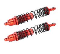HEEPDD 2Pcs 110mm RC Metal Damper, Excellent Shock Absorption, Compatible with SLASH 1/10 RC Cars 2Pcs 110mm Metal Damper, Quality Material, Nan Model Toy (Red)
