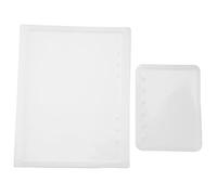 HEEPDD 2PCS A5 A7 Silicone Mold Set for Resin Notebook Covers Non Stick Surface Smooth Finish Temperature Resistant from 40°F to 446°F Ideal Crafters Making Custom Notepads Pendants