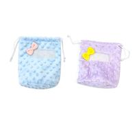 HEEPDD 2pcs Polyester Sugar Glider Bonding Pouch Drawstring (Mixed Color