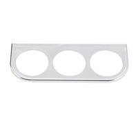 HEEPDD 3-Hole Car Gauge Stand Iron Holder for 52mm/2in Gauges, Easy Installation, Great Decoration for Car Enthusiasts, Black (Silver)