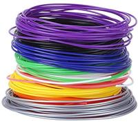 HEEPDD 3D Printer Filament, 10 Colors 1.75mm PCL Filament 3D Pen Refills for Low Temperature 3D Printer Pen(5m/16.4ft Per Color)