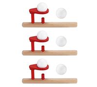 HEEPDD 3Pcs Floating Blow Pipe Balls, Wood, Classic Wooden Blowing Toy, Engaging Floating Ball Game for Children and Pets 3Pcs Blow Pipe Balls, Composite Nan Collected Items