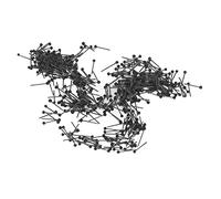 HEEPDD 400 Pcs 2mm Black Glass Safety Eyes, Supplies with Needle Installation for Miniature Doll and Plush Toy Making 400 Pcs 2mm Black Glass Safety Eyes, Craft Nan Sewing Embroidery