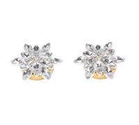 HEEPDD 4PCS Clamp/Holder On Snowflake Button Covers 1.8cm Copper for Dress Shirt Craft DIY, Detachable Jewelry Buttons No Sew for Cuff Collar Coat Winter Party