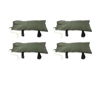 HEEPDD 4PCS Flood Water Barrier Sand Bags, 600d Oxford Cloth Canvas Green Portable Large Capacity Thickened Flood Prevention Sandbags for Safety Against Floods Storms (Drawstring Closure)