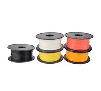 HEEPDD 5 Color PLA Filament 1.75mm, 3D Printer Filament Bundle 250g Each, ±0.02mm No Clog Spools for Pen, Black White Red Orange Yellow, Tangling Free Artwork (Color Mixed)