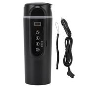 HEEPDD 500ml Portable Electric Car Kettle 12V-24V Travel Water Boiler Heated Mug with Automatic Temperature Adjustment Non-Slip Base for Car Truck SUV Travel