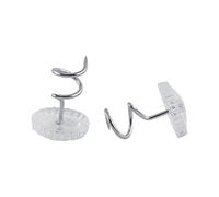HEEPDD 50PCS Upholstery Twist Pins Clear Head Round Heavy Duty