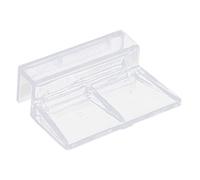 HEEPDD 5Pcs Clear Color Aquarium Holder, Easy to Install Transparent Acrylic Bracket for Prevent Fish Jump Escape Open Super White Tank Snake Tank (8mm bracket)