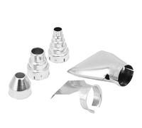 HEEPDD 5pcs Hot Air Gun Nozzles Stainless Steel Heat Blower Accessories for Stable Performance Users