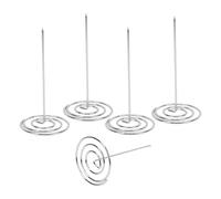 HEEPDD 5Pcs Receipt Holder, Metal Bill Holder for Kitchen Restaurant, 15.3 X 7.2cm, Ideal for Office and Hotel Use (Silver)