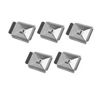 HEEPDD 5PCS Sample Embedding Box Base Mold, Stainless Steel Convenient Practical Laboratory Tissue Processing Cassette for Experimental Equipment Specimen Management,7mm X 7mm