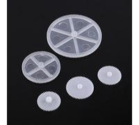 HEEPDD 60kinds, Toys and Games, Pulley Gear Sets with 84 Varieties, Plastic Gear Kits for Cars and Robots, EASY TO INSTALL, Versatile Practical for Model Technology (34 kinds Gear kit)