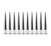HEEPDD 7mm Metal Cone Spike Rivets Screw Back Studs Punk Rock Spikes for Leather Craft Jackets Belts Bags Clothing Accessories Silver 100pcs