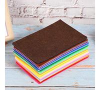 HEEPDD 80Pcs Felt Cloth Fabric, 40 Colors DIY Craft Decorative Material for Sewing, with 10x15cm Size for Home School Project