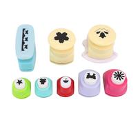 HEEPDD 8Pcs Kids Craft Punch Set, Educational Shape Hole Puncher with Storage Box, Fine Motor Skills Toys for Children, Scrapbook Paper & Journal Making Art Supplies