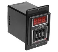 HEEPDD AC Delay On Timer Relay Adjustable Time Control for Industrial Automation and Home Appliances with LED Display Housing 1 to 199 Minutes Timing Ideal for