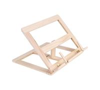 HEEPDD Adjustable Angle and Height Wooden Book Stand, Multi Functional Cookbook Holder for Reading, with Stylish Design for Students Office Workers and Elderly