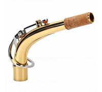 HEEPDD Alto Saxophone Neck Hand Polished Brass Eb Saxophone Bend Neck 25mm Outer Diameter for Students Replacement Part, Stable Pitch Easy Setup