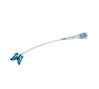 HEEPDD Automatic Cat Teaser Wand Interactive Cat Toy with 360° Rotation USB Rechargeable Touch Activated Butterflies for Indoor Cats Kittens (Rechargeable)