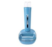 HEEPDD Automatic Pet Water Dispenser Height Adjustable Standing Bowl, Gravity Fed Leak Proof No Pump Detachable Bottle Dry Chin for Cats Small Dogs (480ml)