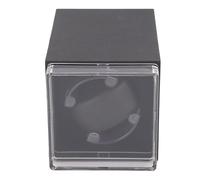 HEEPDD Automatic Watch Winder Single Watch Winder 5 Rotation Directions Silent Anti Magnetic ABS Compact AC Battery Powered for Mechanical Watches (Gray)