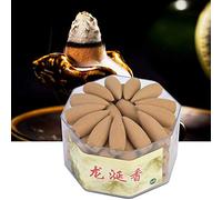 HEEPDD Backflow Incense Cones 70Pcs Agilawood Scented for Relaxation Positivity Yoga Meditation, Backflow Tower Waterfall Effect Home therapy Natural Agilawood Scent
