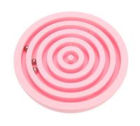 HEEPDD Balancing Maze Toy,3D Brain Puzzle Game for Kids,Improve Concentration and Hand Eye Coordination,Great Travel Activity,Bright Colors, Light Weight, Get Three Small Beads to the (Pink)