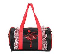HEEPDD Ballet Bag, Bag, Adjustable Strap, Large Capacity for Ballerina Girls Ballet, Satin Dance Shoulder Nan Children's Toys (Black Short Yarn)